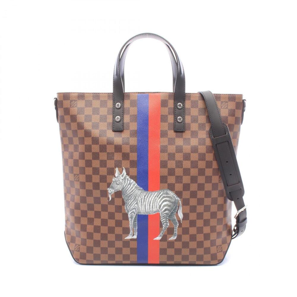 Louis Vuitton LOUIS VUITTON Atlas Tote Chapman Brothers Bag Handbag Coated Ca...